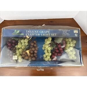 Vintage Wilson and Fisher Deluxe Grape Cluster Light Set Works